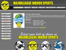 Tablet Screenshot of majorleagueballarat.com.au